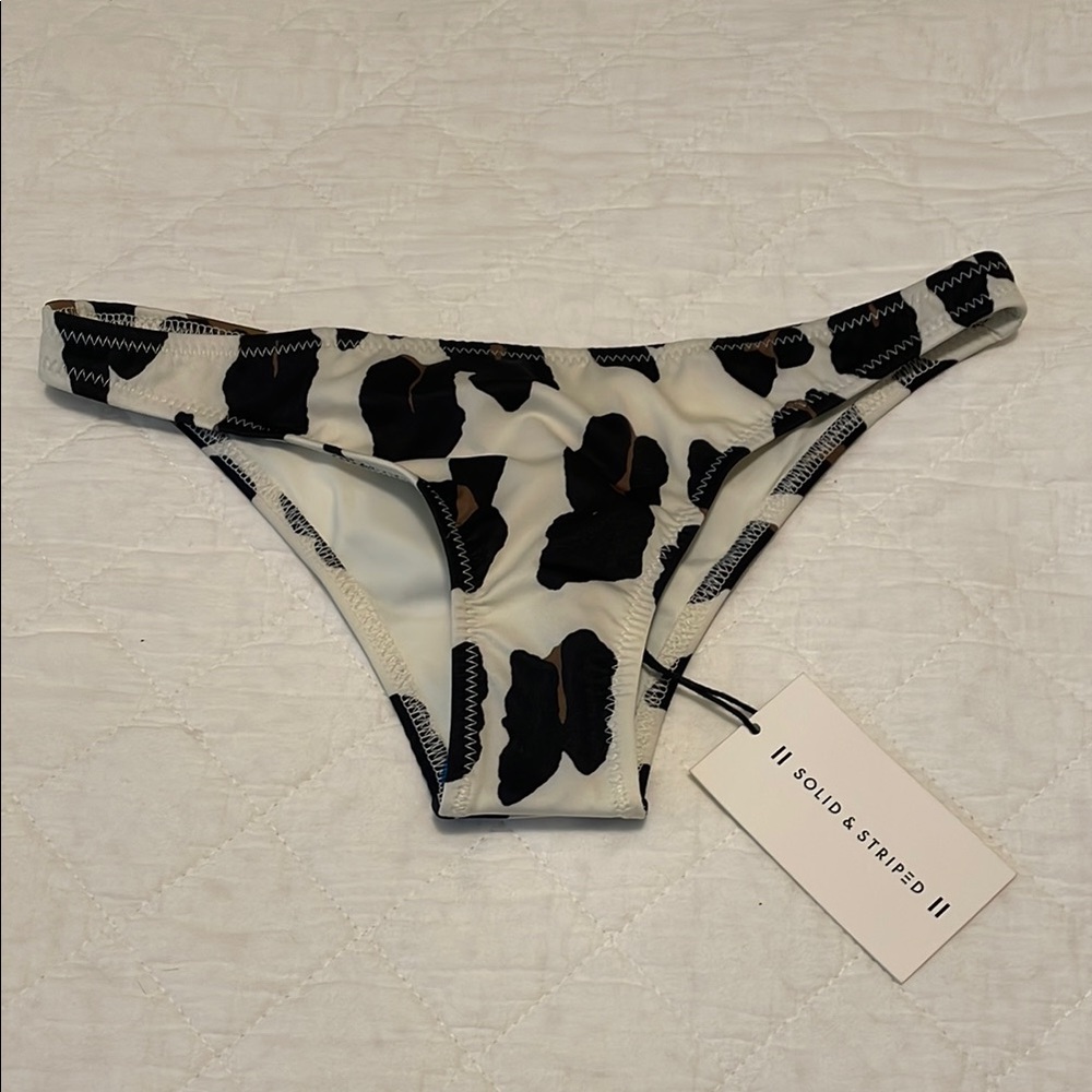 NWT! SOLID & STRIPED BIKINI BOTTOMS